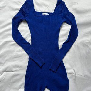 blue long sleeve princess polly romper